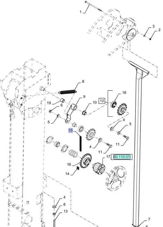 87648038 - Цепь, 92 звена