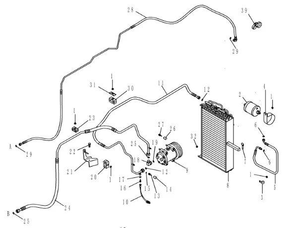 87360035 - Радиатор конд. T8/Mg.