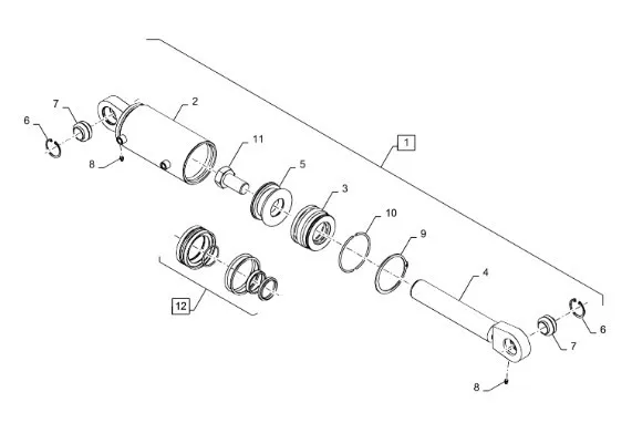 375374R1 - Кольцо стопорн. вала муфты ВОМ TGT8./Mg.